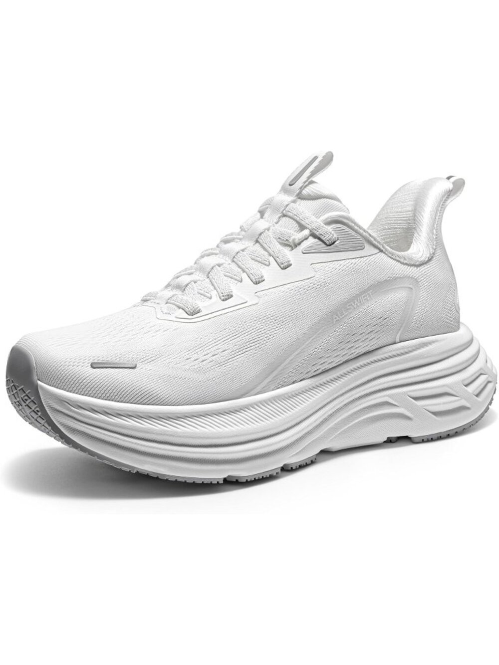 Women's All White Comfortable Cushion Non-Slip Athletic Fashion Walking Sneakers